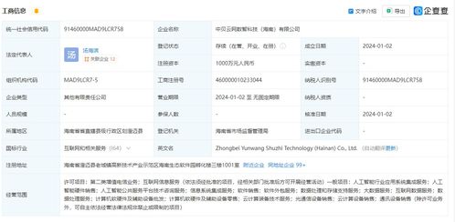 中貝通信在海南成立數智科技公司，拓展AI業務與信息系統集成服務